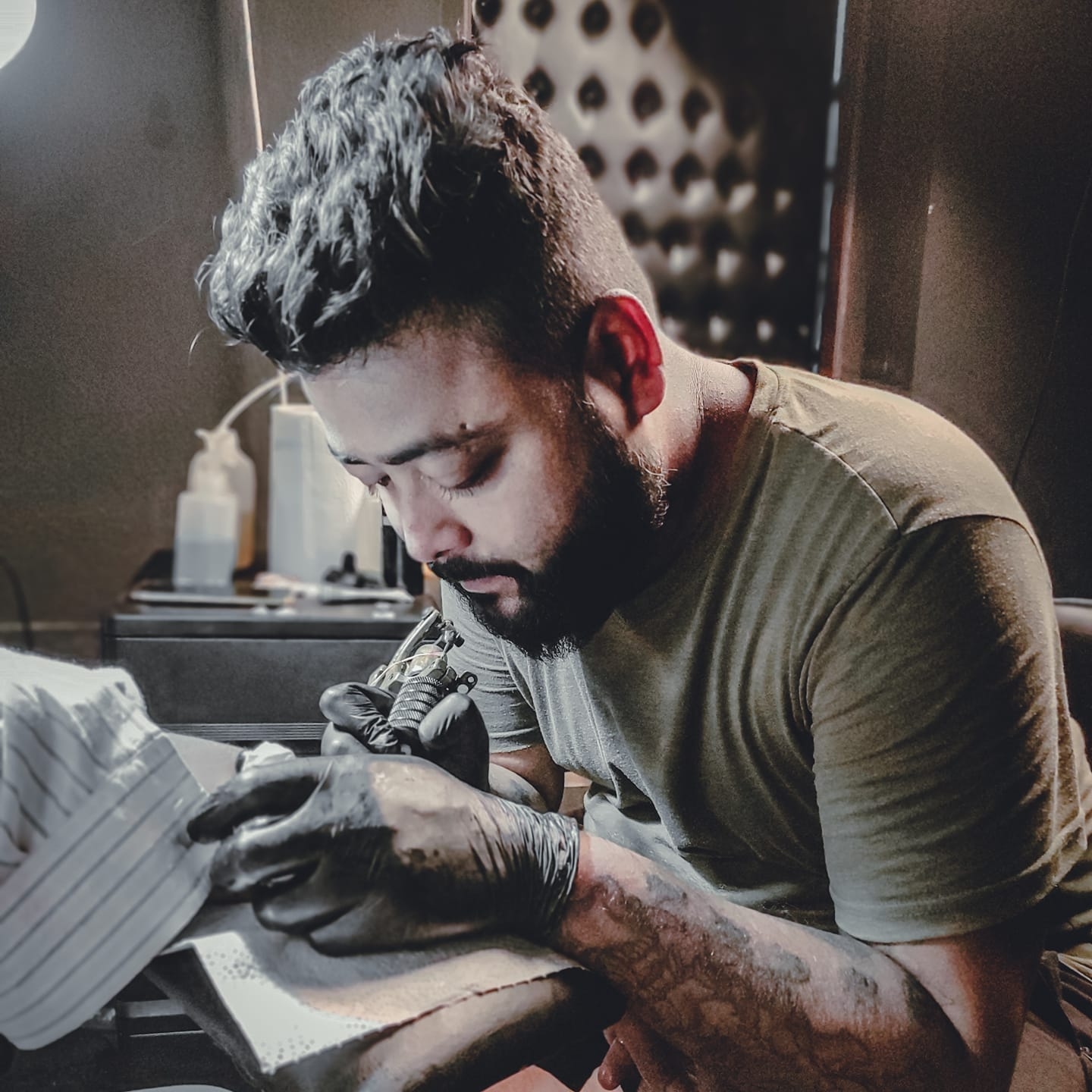 The Mustache Tattoo  Art Studio